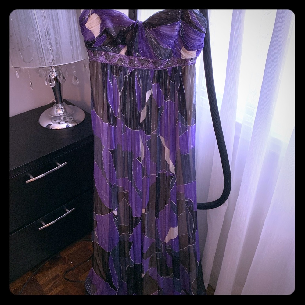 BCBG Maxazria Long Strapless Maxi Dress